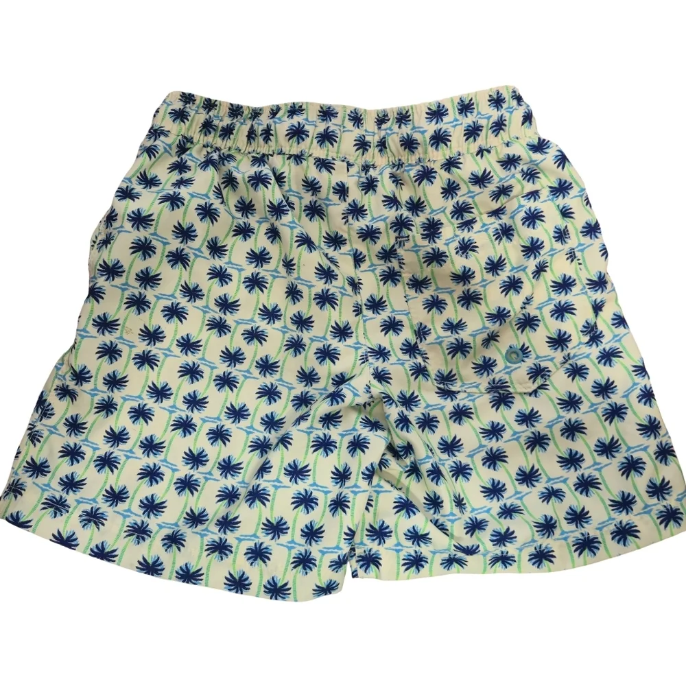 Cat & Jack White Mesh Lined Swim Trunks Size 6/7